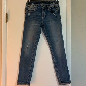 Miss Me Mid Rise Cropped Jeans